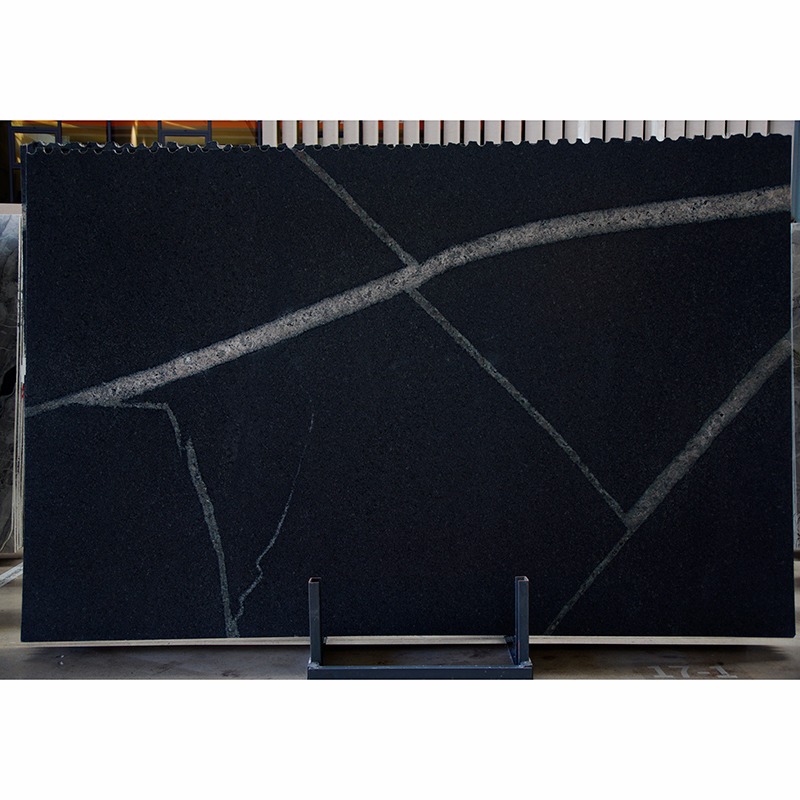 Thunderbolt Black Granite Slab