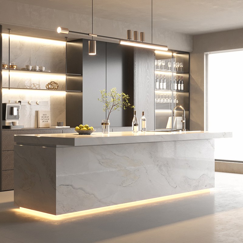 #Sky White Quartzite countertop